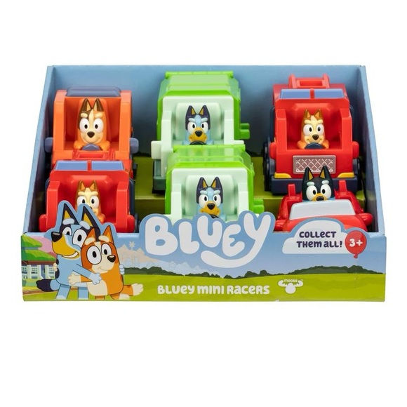 Other - Bluey mini racers 6 pc series 12
